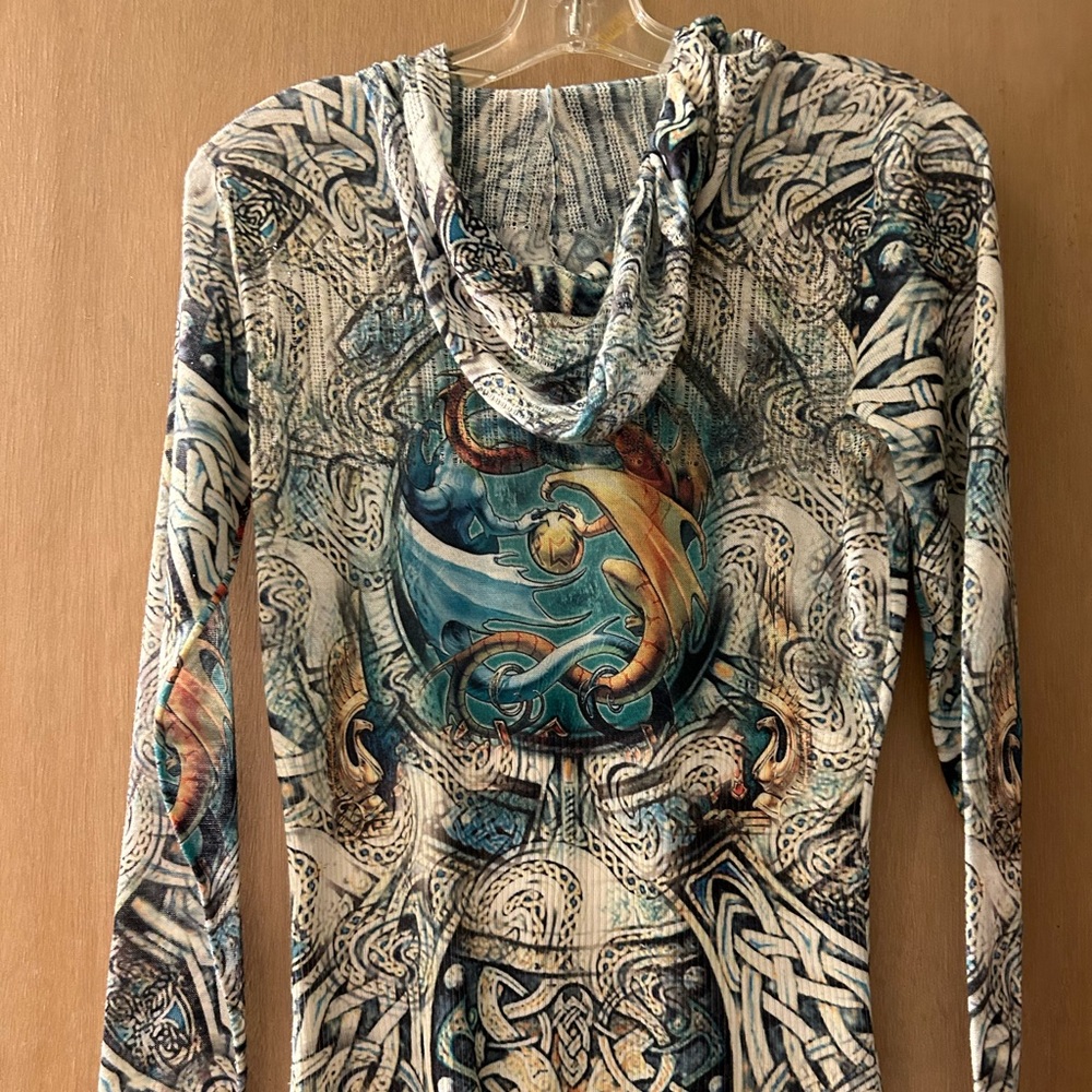 Alfonso, Mackle, hooded blouse